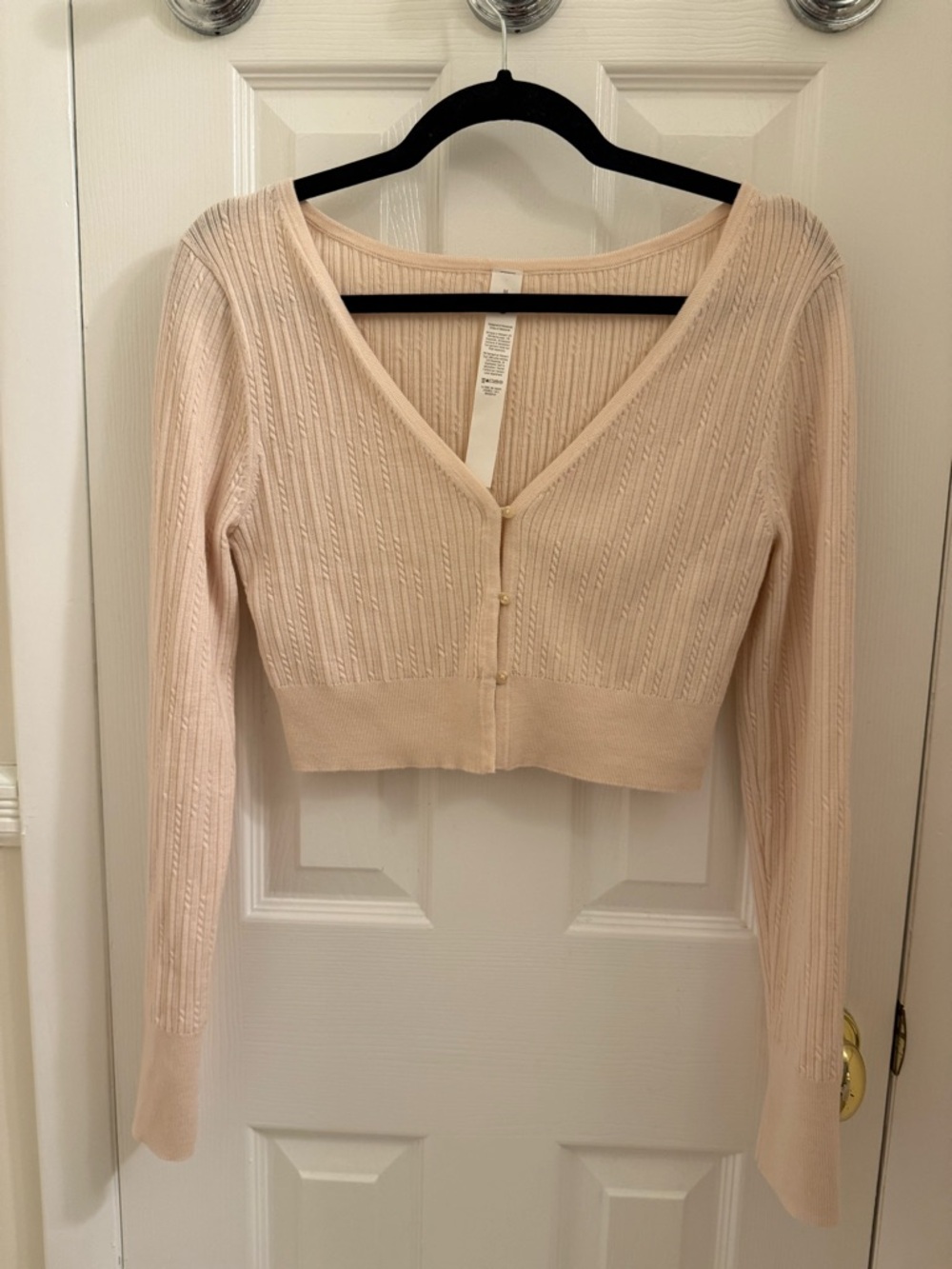 lululemon Cropped V-Neck Cardigan - Cream
